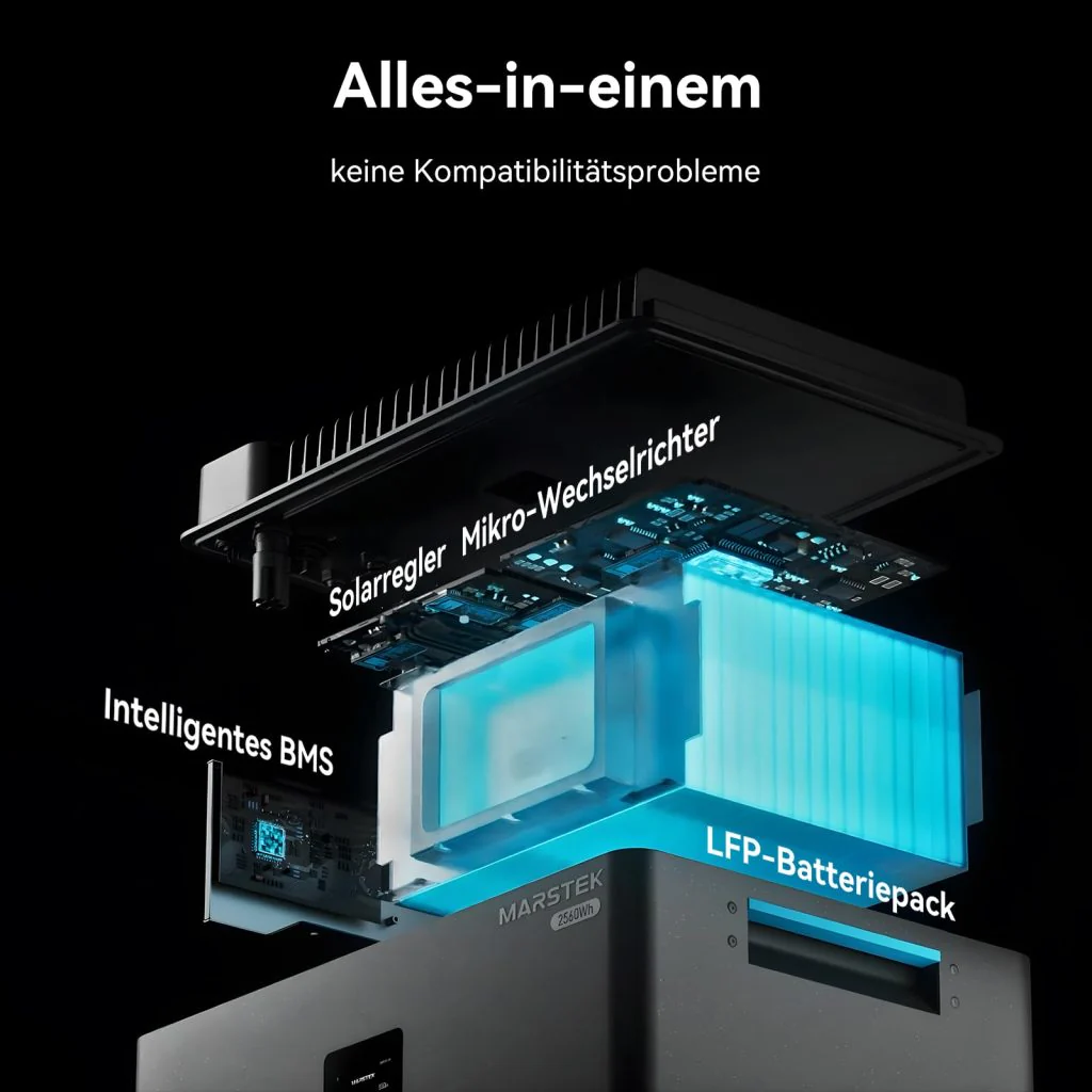1920W Flachdach und Garten Marstek Jupiter C+ Speicher Set mit 4x Tenka 480W I Full Black I Bifacial I Back Contact - Image 5