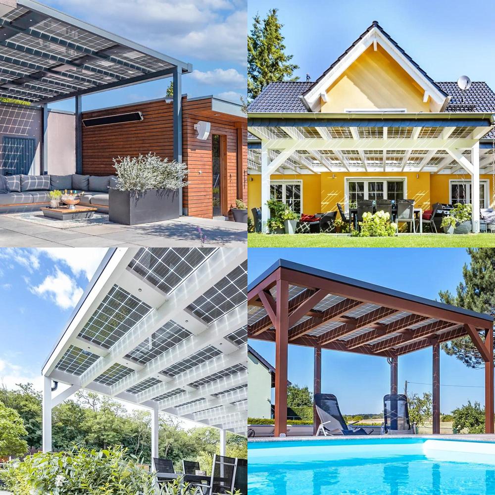 Abdichtsystem für Carport- & Terrassenüberdachung - 1 Reihe x 6 bis 12 Module