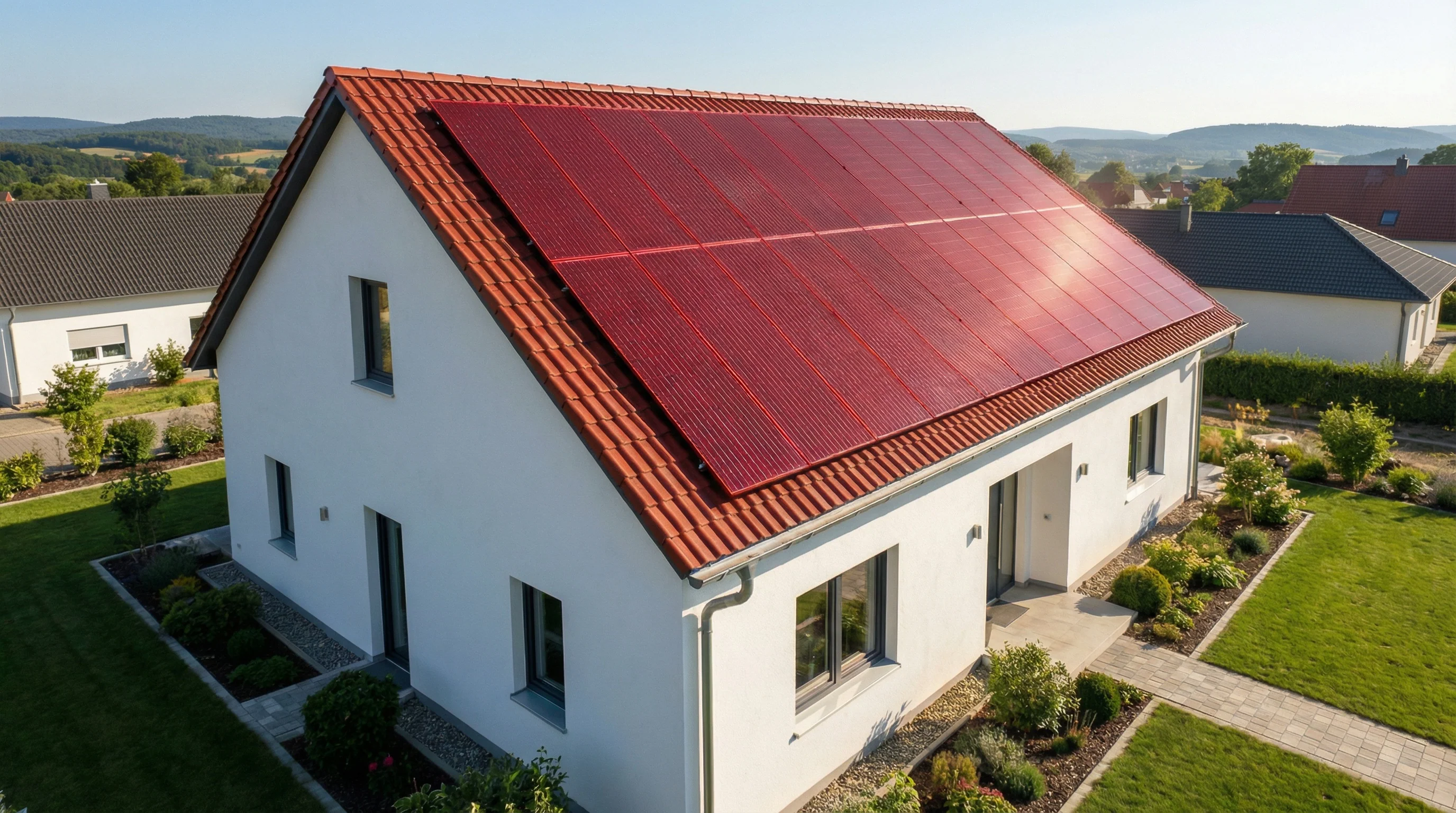 DAH Solar 400W terracotta Doppelglas (ROTES PV MODUL) (Container = 936 Stück) - Image 3