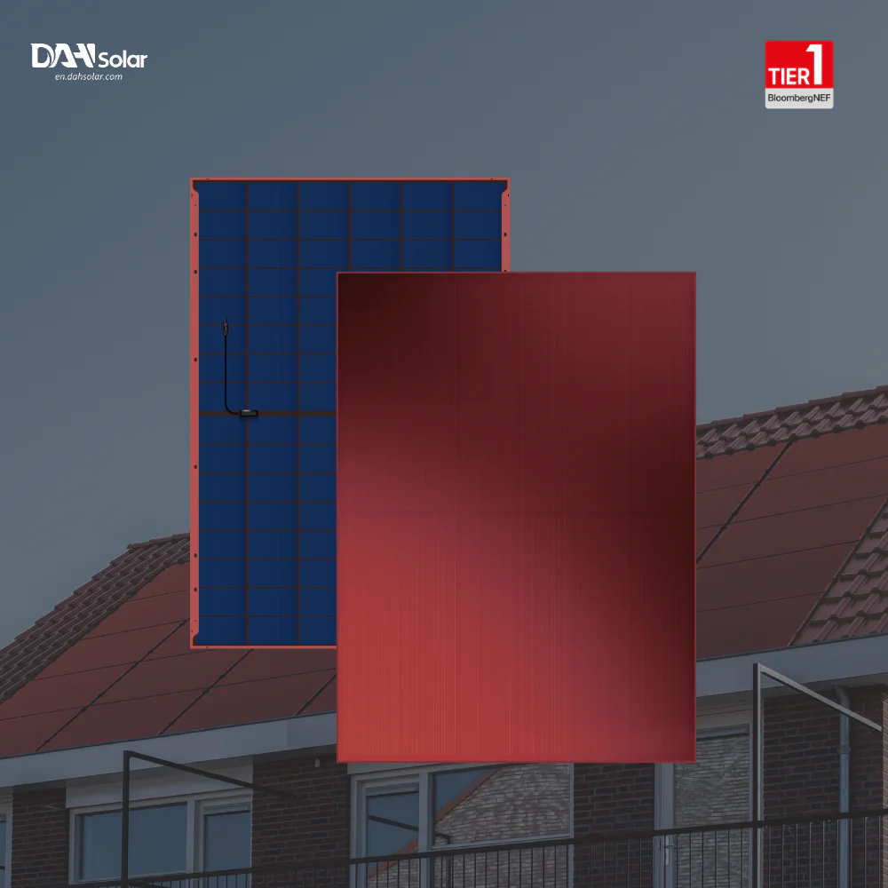 DAH Solar 400W terracotta Doppelglas (ROTES PV MODUL) - Image 4