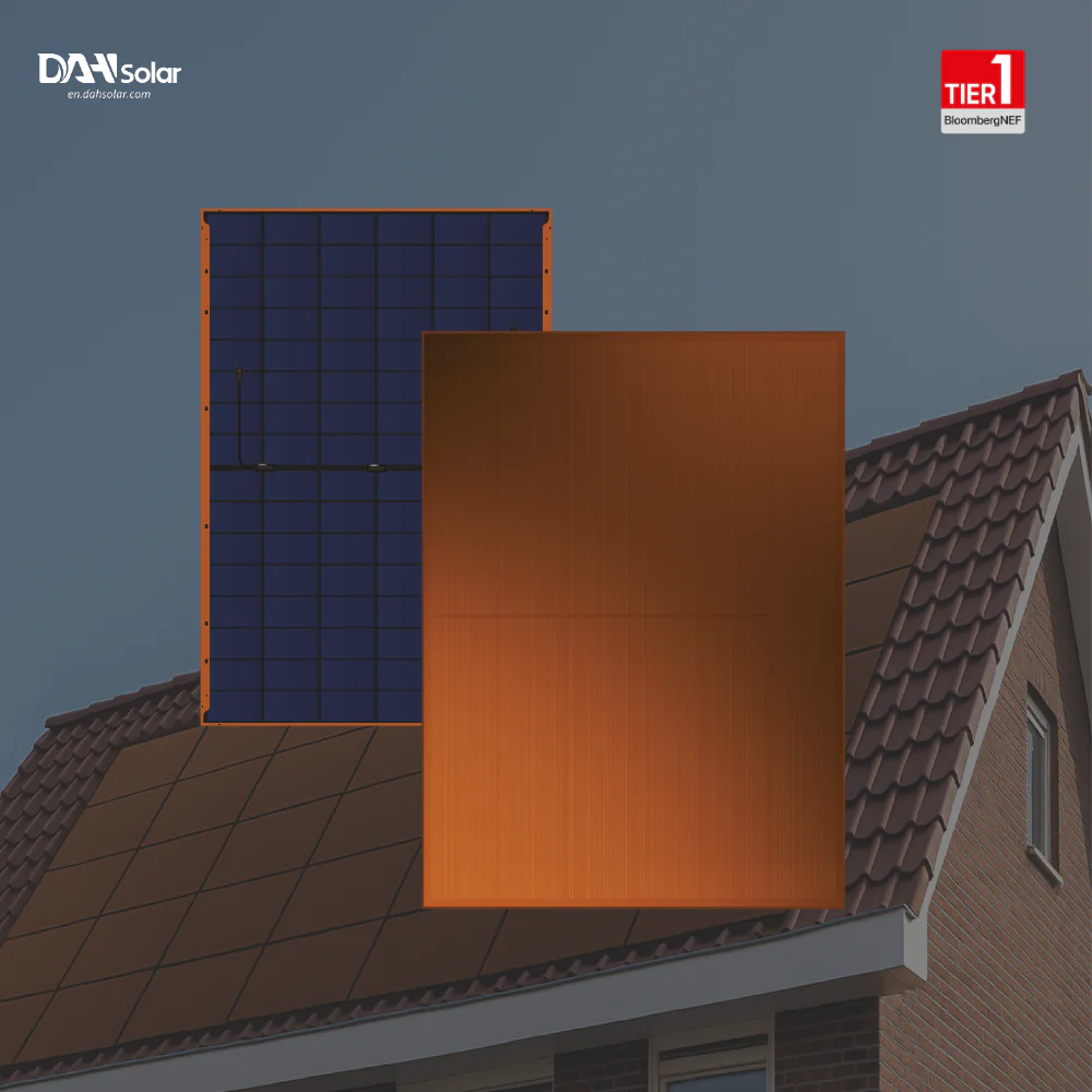 DAH Solar 400W terracotta Doppelglas (BRAUNES PV MODUL) - Image 4