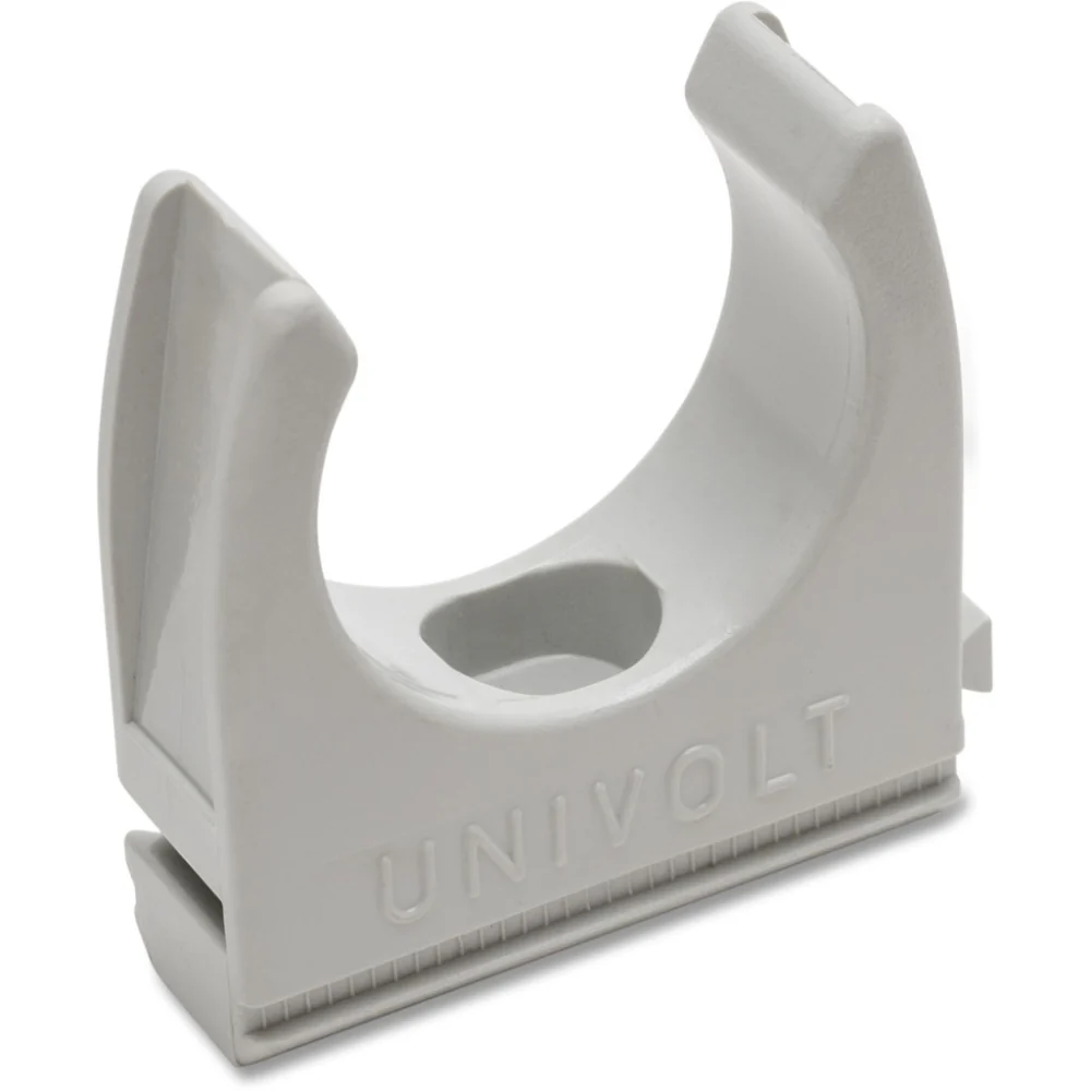 DIETZEL PVC-Klemmschelle, Ø 32 mm, anreihbar, hellgrau