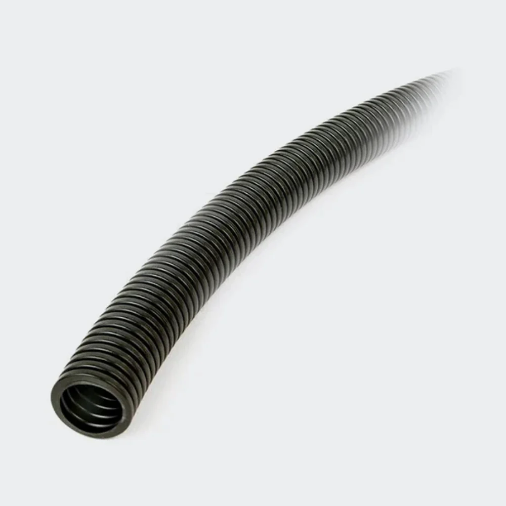 DIETZEL PVC-Panzerflexrohr, Ø32mm, biegsam, schwer, UV-stabilisiert, schwarz, 25m
