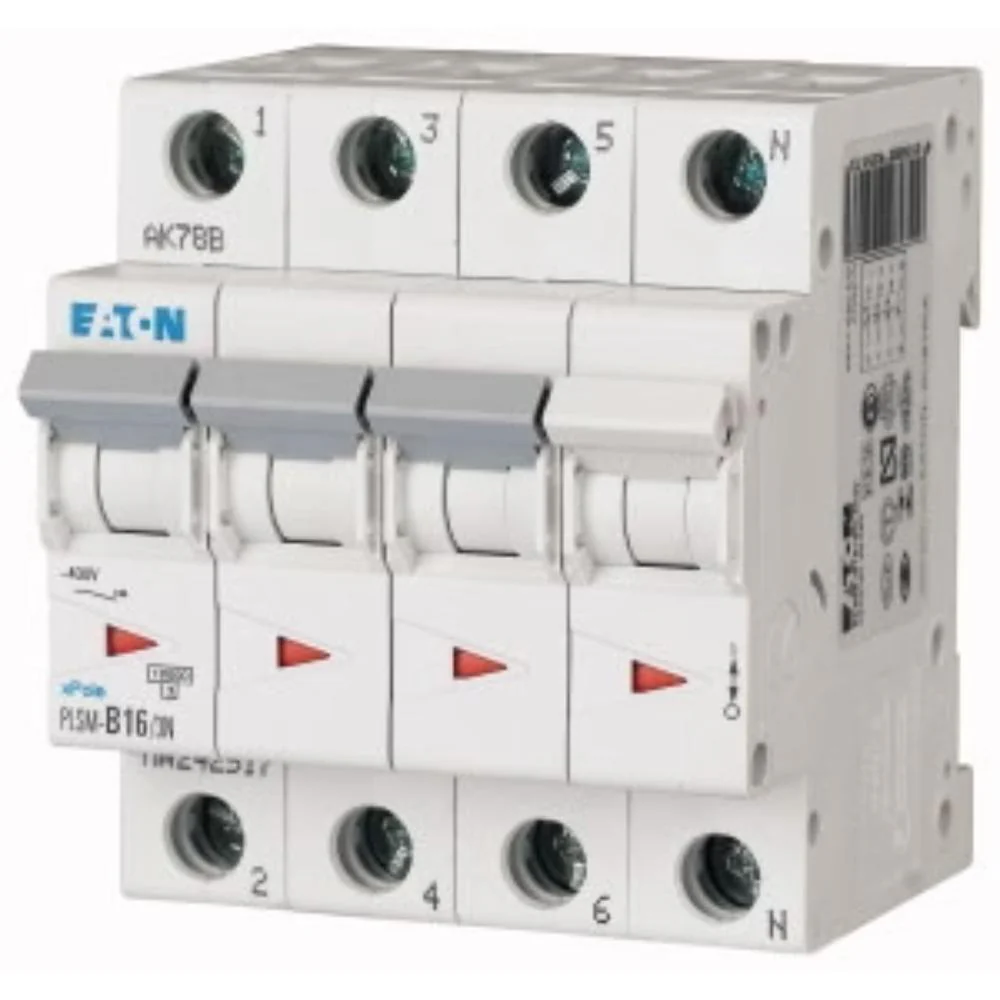 Eaton Leitungsschutzschalter, 16 A, 3p+N, Charakteristik: C