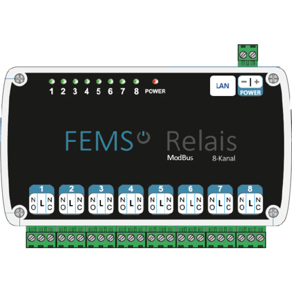 FENECON FEMS Relaisboard 8-Kanal TCP