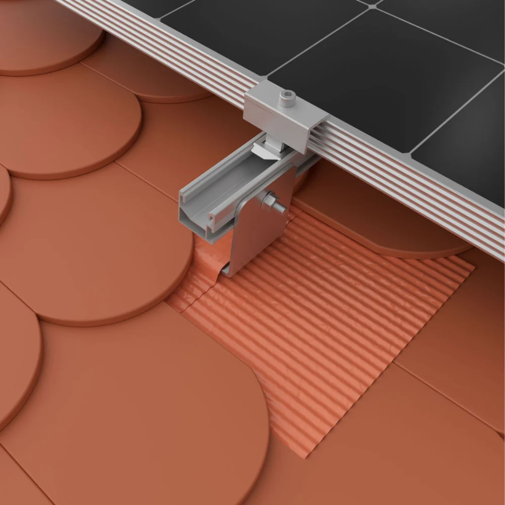 K2 Systems Metallabdeckung SingleHook FlatTile rot flexible Metallbahn mit Butylabdichtung - Image 3