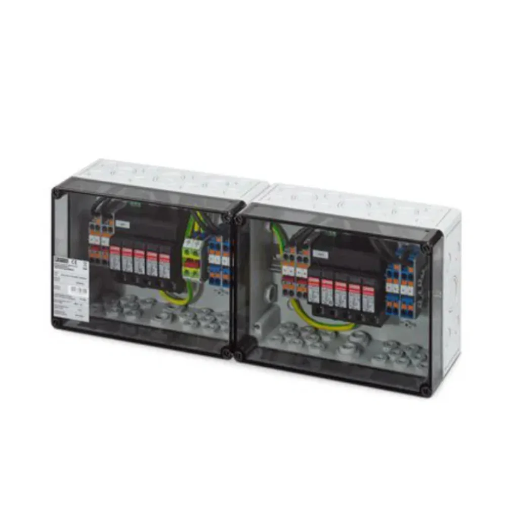 Phoenix Contact Überspannungsschutzbox 4 MPPT, Typ 1+2 je 2 x In / Out, I max je 40 A, Klemmen