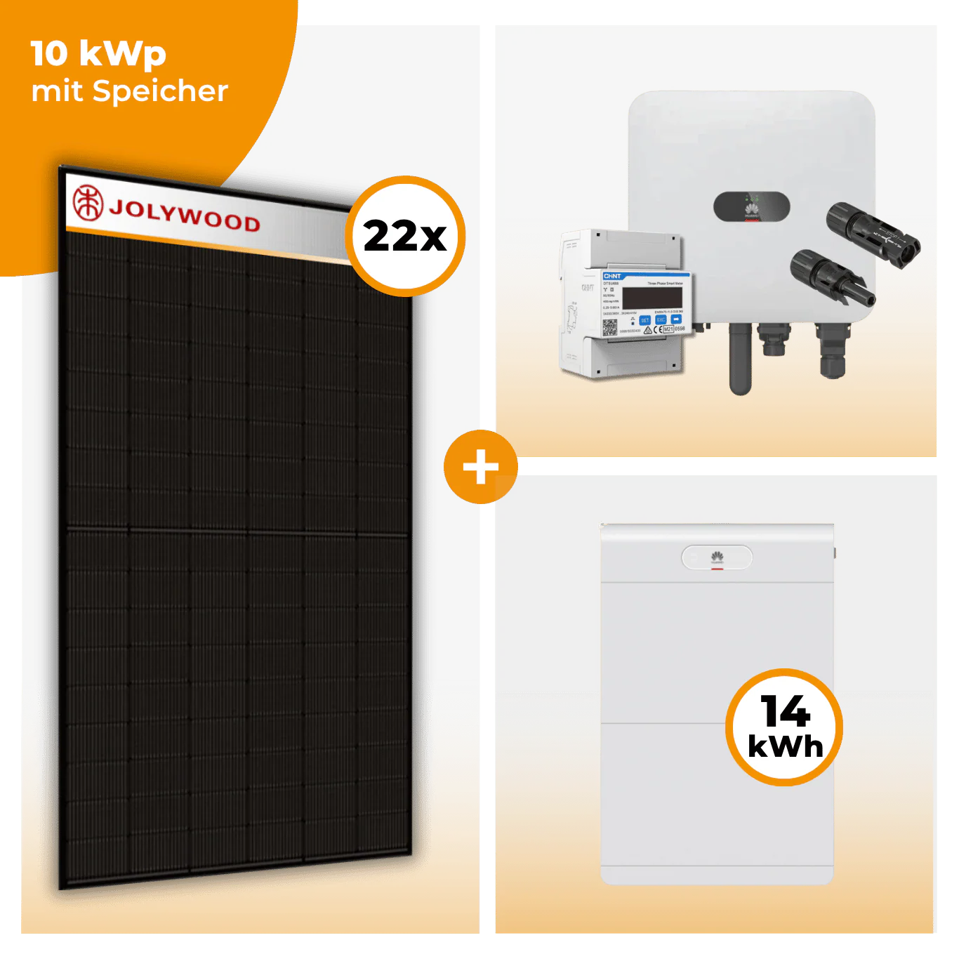 PV Komplettset 10 kWp – 22 x Jolywood 455 Full Black & Huawei SUN2000 MAP0 opt. Huawei LUNA2000 Speicher - Image 7