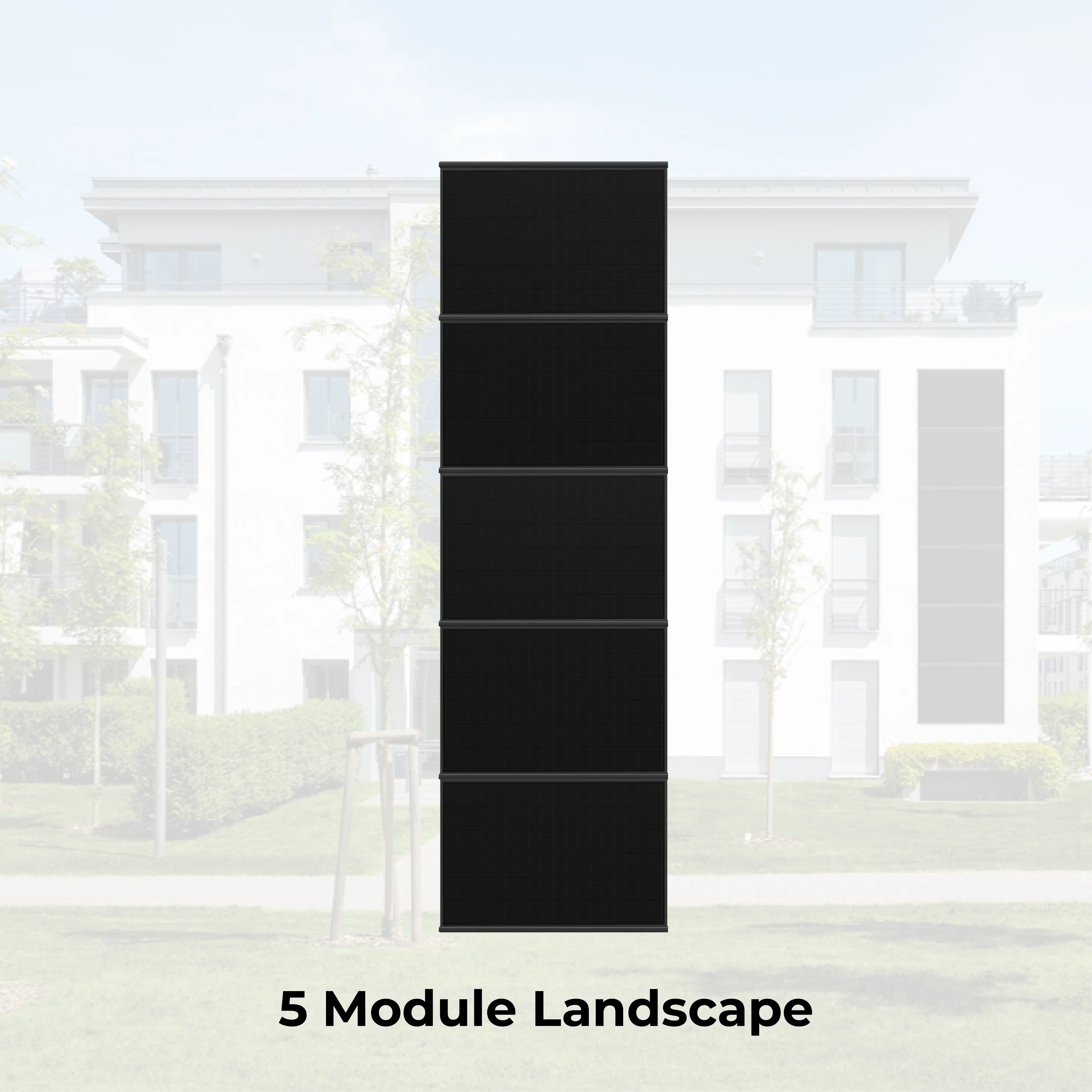 SL Rack Energywall FASSADENSYSTEM einlagig - 5 Module Landscape