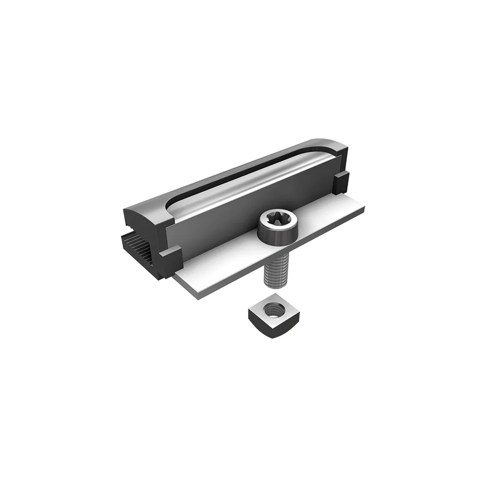 SL Rack Laminat-Endklemme, für rahmenlose Dünnschichtmodule mit einer Dicke von 6,8 mm