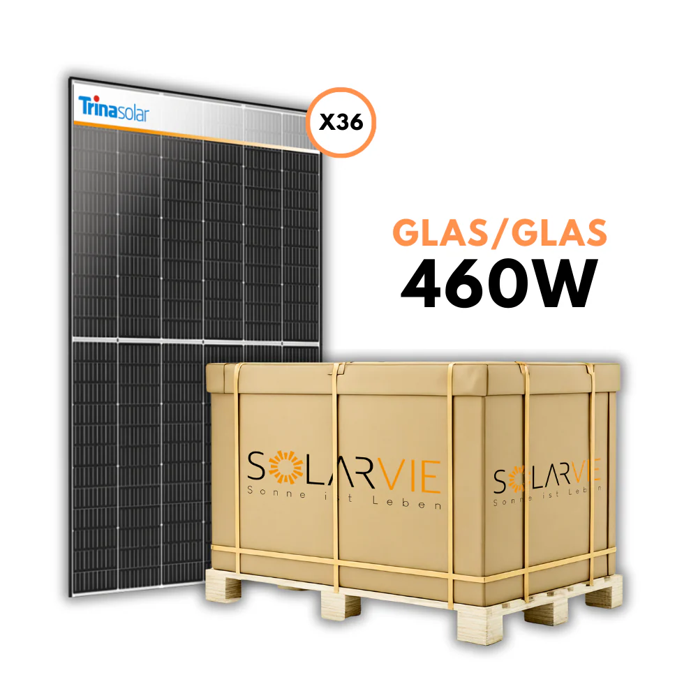 Trina Solar 460W Vertex S+ TopCon-Modul Glas-Glas (Palette = 36 Stück)